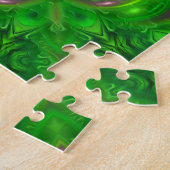 Groene Abstracte puzzel (Zijkant)