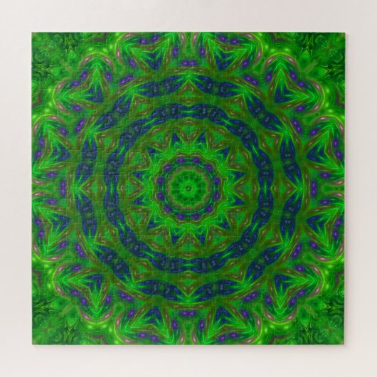 Groene Abstracte puzzel (Horizontaal)