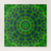 Groene Abstracte puzzel (Verticaal)