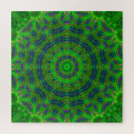 Groene Abstracte puzzel