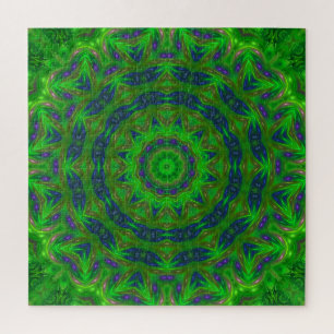 Groene Abstracte puzzel