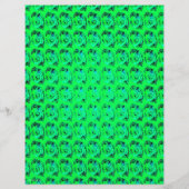Groene Abstracte Rozen Bulk Scrapbook Papier Pagin Flyer (Achterkant)