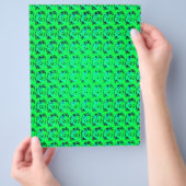 Groene Abstracte Rozen Bulk Scrapbook Papier Pagin Flyer (Hand)