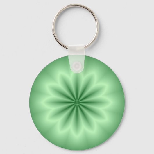 Groene Abstracte Ster Sleutelhanger (Voorkant)