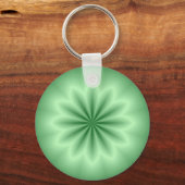 Groene Abstracte Ster Sleutelhanger (Voorkant)