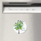 Groene Abstracte structuur Magneet (Insitu (Vaatwasser))