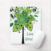 Groene Abstracte structuur Muismat (Met muis)