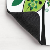 Groene Abstracte structuur Muismat (Hoek)