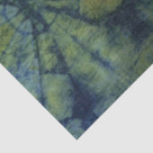 Groene Abstracte tinten kleuren Traditionele Patro Tissuepapier (Detail)