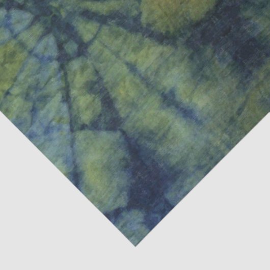 Groene Abstracte tinten kleuren Traditionele Patro Tissuepapier (Detail)