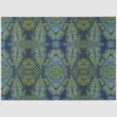 Groene Abstracte tinten kleuren Traditionele Patro Tissuepapier (Voorkant)