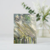 Groene Abstracte Urban City Fine Art Kaarten (Staand voorkant)