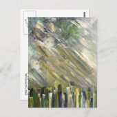 Groene Abstracte Urban City Fine Art Kaarten (Voorkant / Achterkant)