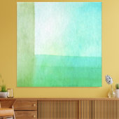 Groene Abstracte Waterverf Droommuur Canvas Afdruk (Insitu (Woonkamer))