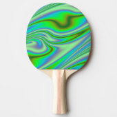 Groene Abstracte wervelkolom Tafeltennisbatje (Voorkant)
