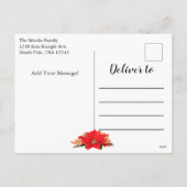 Groene Abstractste kerstboom Feestdagenkaart (Achterkant)