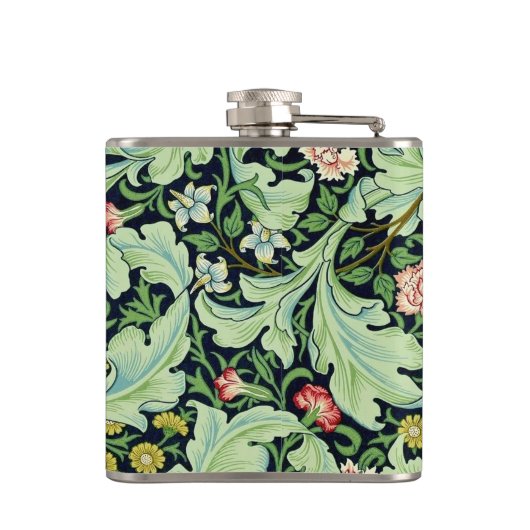 Groene Acanthus Flask Heupfles (Achterkant)