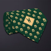 Groene Accountant Spreadsheet Stropdas