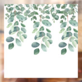 Groene achtergebleven eucalyptusbladeren. Stijl: O Raamsticker (Vel 2)