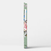 Groene achtergrond Bloemen Waterverf Patroon. Case-Mate iPhone Case (Achterkant / Links)