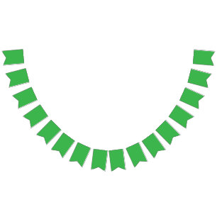 Groene achtergrond en witte rand voor een moderne  vlaggetjes