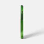 Groene achtergrond & gele,witte vlinder & spin iPhone hoesje (Linkerkant)