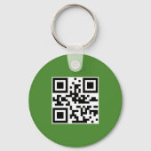 Groene achtergrond & gele,witte vlinder & spin sleutelhanger (Achterkant)