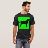 Groene achtergrond labrador Retriever T-shirt (Voorkant volledig)