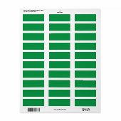Groene Achtergrond met Witte Rand voor Modern Oost Etiket (Full Sheet)