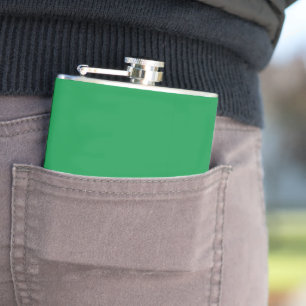 Groene Achtergrond met Witte Rand voor Modern Oost Heupfles