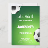 Groene achtergrond Sportthema Kaart (Voorkant)