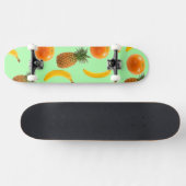 Groene achtergrond van het Tropisch Schaats van de Persoonlijk Skateboard (Horizontaal)