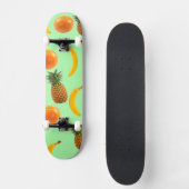 Groene achtergrond van het Tropisch Schaats van de Persoonlijk Skateboard (Voorkant)