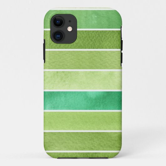 groene achtergrond voor grote waterverf - waterver Case-Mate iPhone case (Achterkant)