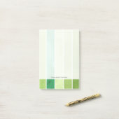 groene achtergrond voor grote waterverf - waterver post-it® notes (Op bureau)