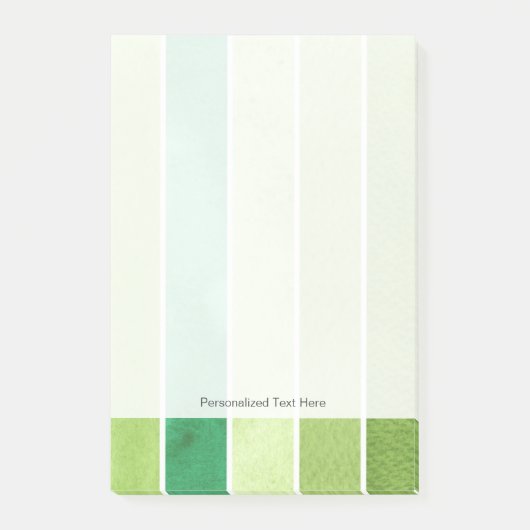groene achtergrond voor grote waterverf - waterver post-it® notes (Voorkant)