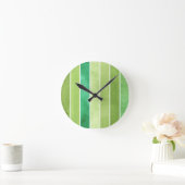 groene achtergrond voor grote waterverf - waterver ronde klok (Huis)