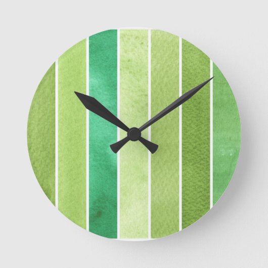 groene achtergrond voor grote waterverf - waterver ronde klok (Voorkant)