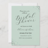 Groene achtergrond Zwart Minimalistisch Vrijgezell Kaart (Voorkant)