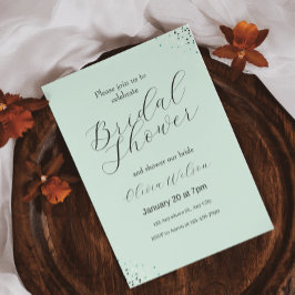 Groene achtergrond Zwart Minimalistisch Vrijgezell Kaart