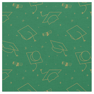 Groene Achtergrondgradatie Cap Toss Stof