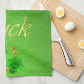 groene achtergrondhanddoek theedoek (Quarter Fold)