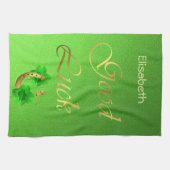groene achtergrondhanddoek theedoek (Horizontaal)