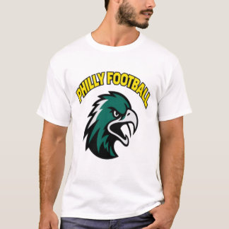 Groene Adelaar Mascotte Philly Voetbal Fan Kleding T-shirt