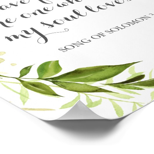 Groene adem die ik heb gevonden... die van mijn so poster (Hoek)