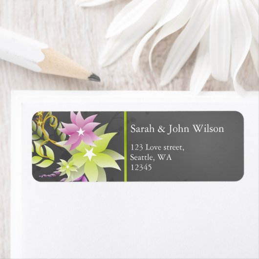 groene adresetiketten etiket (Insitu)