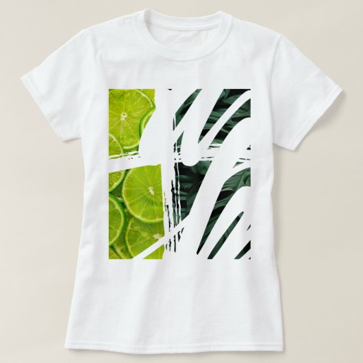 Groene afdruk mousserend t-shirt (Design voorkant)