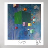 Groene afdrukken poster (Voorkant)