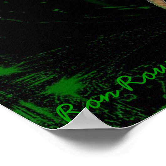 Groene afdrukweergave poster (Hoek)