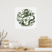 Groene afdrukweergave poster (Keuken)